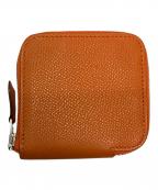 HERMESエルメス）の古着「アザップコンパクトコインケース」｜オレンジ