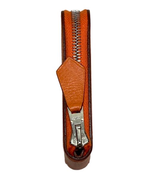 HERMES（エルメス）HERMES (エルメス) アザップコンパクトコインケース オレンジの古着・服飾アイテム