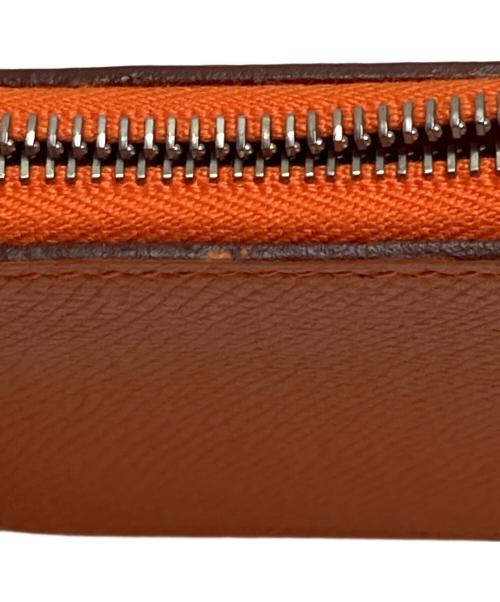 HERMES（エルメス）HERMES (エルメス) アザップコンパクトコインケース オレンジの古着・服飾アイテム