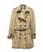 BURBERRY LONDONバーバリーロンドン）の古着「袖ベルトトレンチコート」｜ベージュ