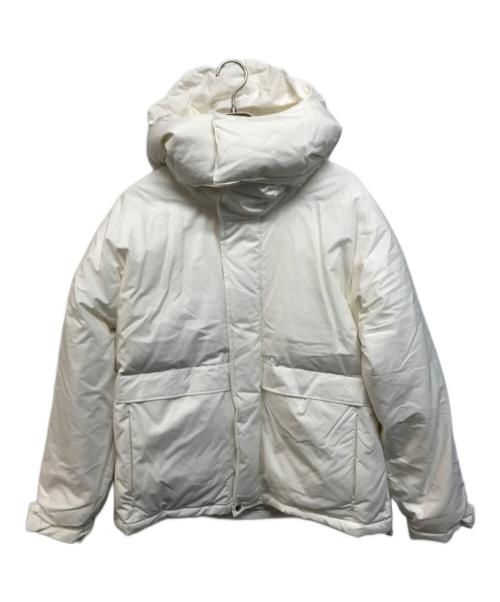 GALERIE VIE（ギャルリーヴィー）GALERIE VIE (ギャルリーヴィー) コットンピーチ ダウンジャケット ホワイト サイズ:46の古着・服飾アイテム
