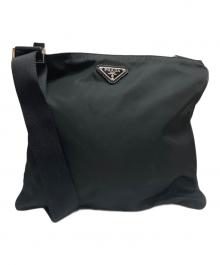 PRADA（プラダ）の古着「ナイロンショルダーバッグ」｜ブラック
