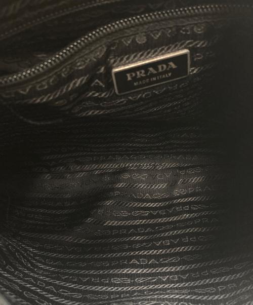 PRADA（プラダ）PRADA (プラダ) ナイロンショルダーバッグ ブラックの古着・服飾アイテム