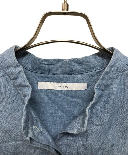 FRAMeWORK（フレームワーク）FRAMeWORK (フレームワーク) ダンガリードロストシャツ 2 ブルー サイズ:-の古着・服飾アイテム