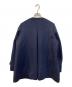 SHIPS (シップス) SUPER140ノーカラーAラインPコート ネイビー サイズ:M：10000円