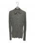 AURALEE（オーラリー）の古着「SILK COTTON MELANGE RIB KNIT SHIRT CARDIGAN」｜グレー