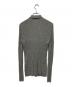 AURALEE (オーラリー) SILK COTTON MELANGE RIB KNIT SHIRT CARDIGAN グレー サイズ:SIZE 1：20000円