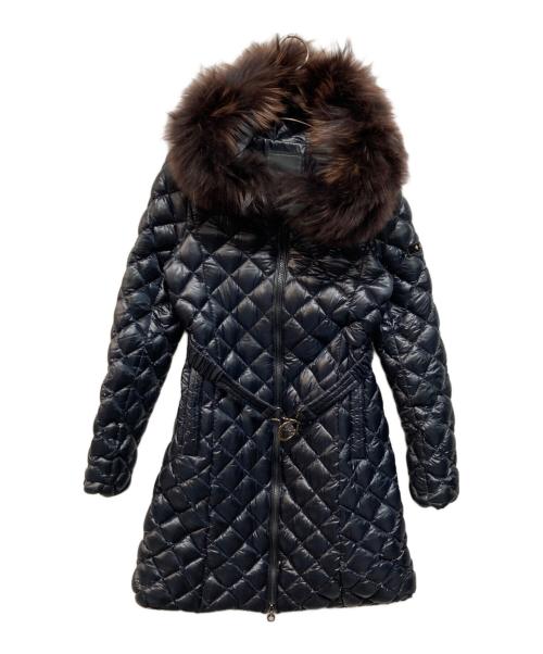 TATRAS（タトラス）TATRAS (タトラス) ラクーンファー付 キルティング ダウン コート ブラック サイズ:02の古着・服飾アイテム