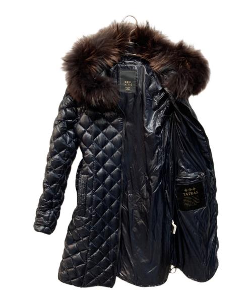 TATRAS（タトラス）TATRAS (タトラス) ラクーンファー付 キルティング ダウン コート ブラック サイズ:02の古着・服飾アイテム