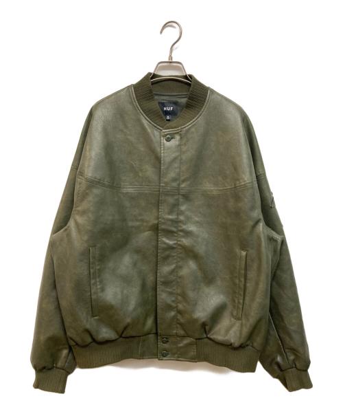 HUF（ハフ）HUF (ハフ) INTERGALACTIC BOMBER JACKET グリーン サイズ:XLの古着・服飾アイテム