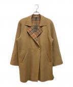 BURBERRYバーバリー）の古着「金釦カシミア混裏地ノヴァチェックコート」｜ベージュ