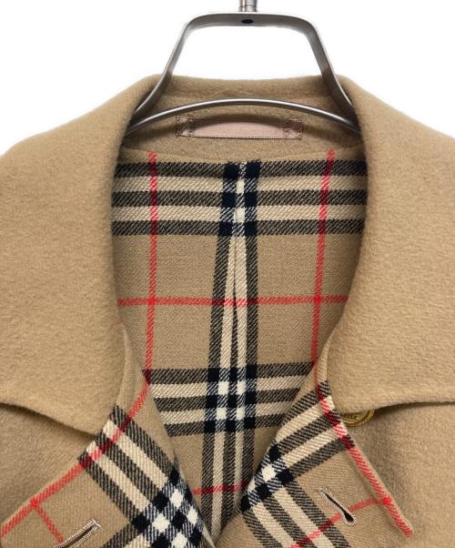 BURBERRY（バーバリー）BURBERRY (バーバリー) 金釦カシミア混裏地ノヴァチェックコート ベージュ サイズ:40の古着・服飾アイテム