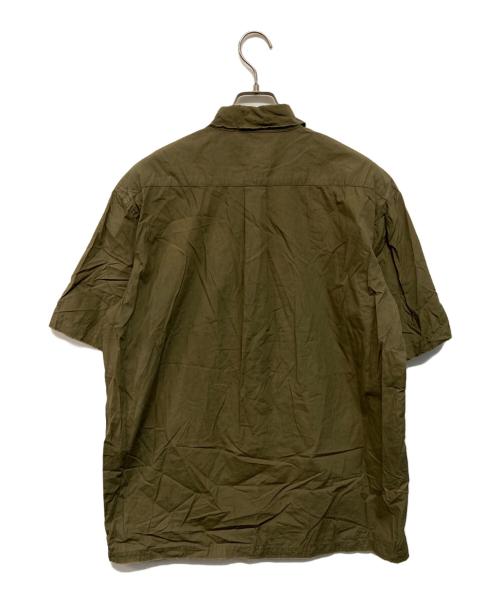 OLD STUSSY（オールドステューシー）OLD STUSSY (オールドステューシー) 80s フロントポケットシャツ カーキ サイズ:Lの古着・服飾アイテム