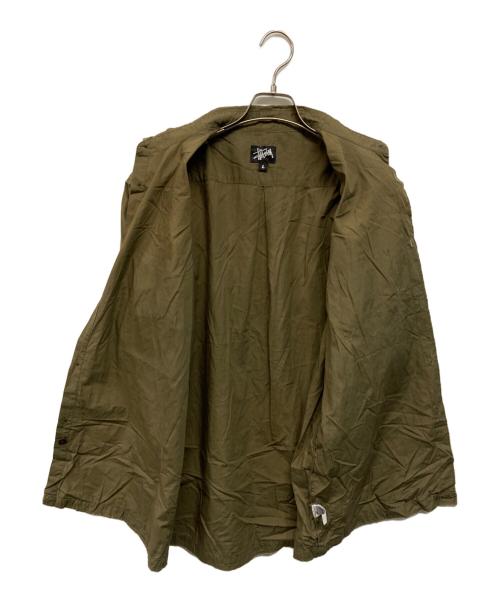 OLD STUSSY（オールドステューシー）OLD STUSSY (オールドステューシー) 80s フロントポケットシャツ カーキ サイズ:Lの古着・服飾アイテム