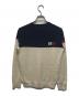 BRIEFING (ブリーフィング) CL MS TRICOLOR CREWNECK KNIT ネイビー×ホワイト サイズ:M：12000円