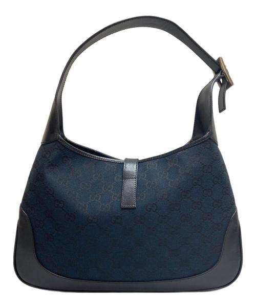 GUCCI（グッチ）GUCCI (グッチ) GGキャンバス ジャッキー ワンショルダーバッグ ブラックの古着・服飾アイテム