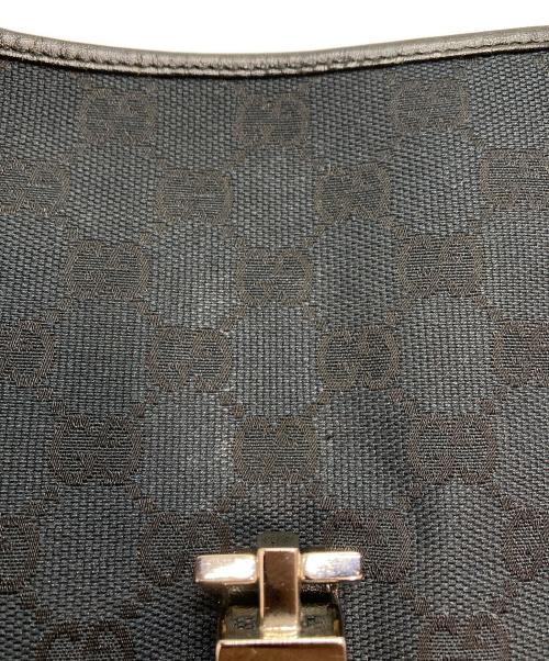 GUCCI（グッチ）GUCCI (グッチ) GGキャンバス ジャッキー ワンショルダーバッグ ブラックの古着・服飾アイテム