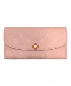 LOUIS VUITTONルイ ヴィトン）の古着「ポルトフォイユ・エミリー」｜ピンク/ローズプードル