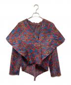 ISSEY MIYAKE FETEイッセイミヤケフェット）の古着「総柄プリーツジャケット」｜ピンク