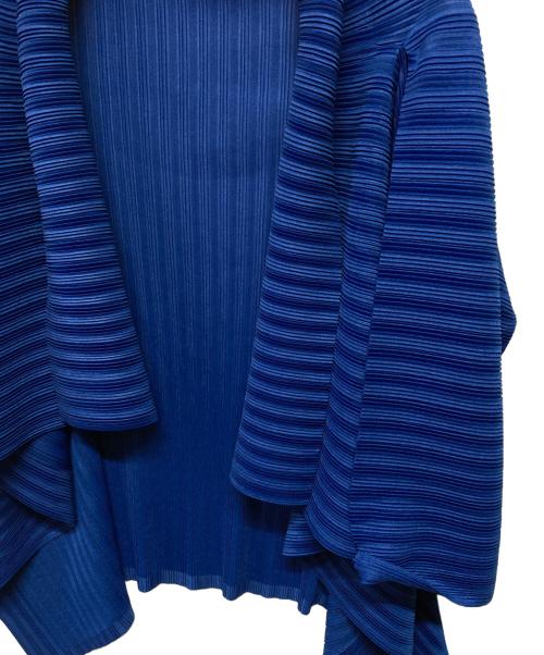 PLEATS PLEASE（プリーツプリーズ）PLEATS PLEASE (プリーツプリーズ) プリーツカーディガン ブルー サイズ:FREEの古着・服飾アイテム