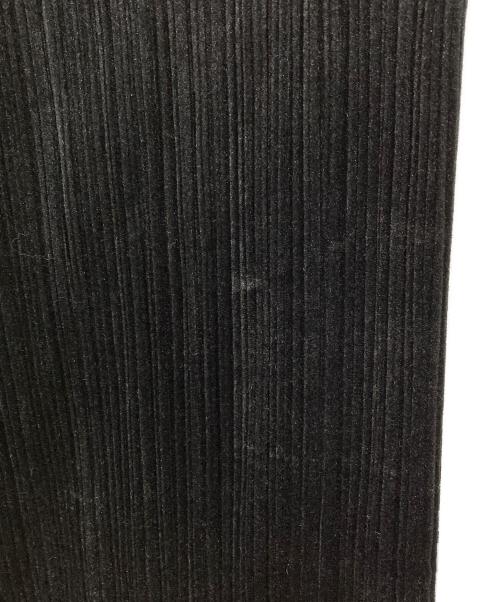 PLEATS PLEASE（プリーツプリーズ）PLEATS PLEASE (プリーツプリーズ) ベロアプリーツパンツ ブラック サイズ:2の古着・服飾アイテム