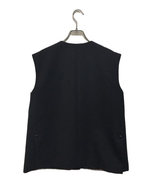 DRAWER（ドゥロワー）DRAWER (ドゥロワー) ウールモヘア サキソニージレ ネイビー サイズ:SIZE 38の古着・服飾アイテム