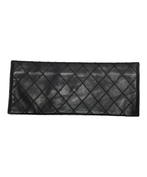 CHANEL（シャネル）CHANEL (シャネル) ビコローレラムスキン札入れ ブラックの古着・服飾アイテム
