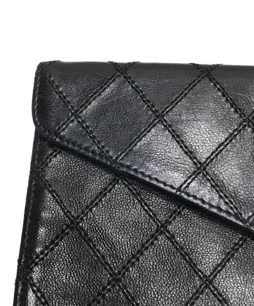 CHANEL（シャネル）CHANEL (シャネル) ビコローレラムスキン札入れ ブラックの古着・服飾アイテム