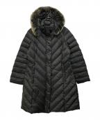 BALMAINバルマン）の古着「フォックスファーフーデッドダウンコート」｜ブラック