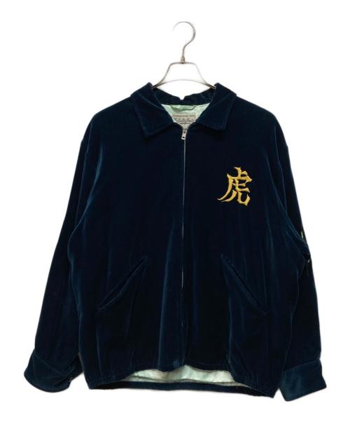 WACKO MARIA（ワコマリア）WACKO MARIA (ワコマリア) WOLF'S HEAD (ウルフズヘッド) VELVET VIETNAM JACKET（別珍 ベルベットベトナムジャケット） ネイビー サイズ:SIZE Sの古着・服飾アイテム