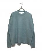 ticcaティッカ）の古着「ヤククルーネックプルオーバー」｜ライトブルー