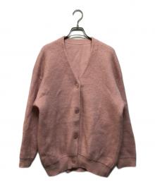 Noble（ノーブル）の古着「モヘヤ接結ロングカーディガン」｜ピンク