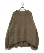 Nobleノーブル）の古着「ファーニットオフショルプルオーバー」｜ブラウン
