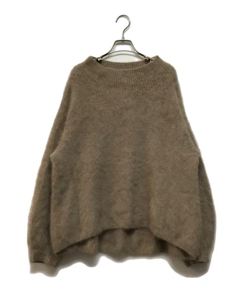 Noble（ノーブル）Noble (ノーブル) ファーニットオフショルプルオーバー ブラウン サイズ:不明(下記参照)の古着・服飾アイテム