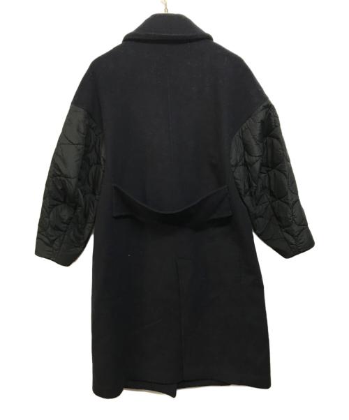 ENFOLD（エンフォルド）ENFOLD (エンフォルド) フェザーリーバーロングPコート ネイビー サイズ:SIZE 38の古着・服飾アイテム