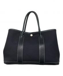 HERMES（エルメス）の古着「ガーデンパーティPM ハンドバッグ」｜ネイビー