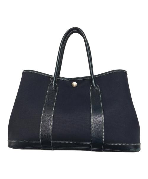 HERMES（エルメス）HERMES (エルメス) ガーデンパーティPM ハンドバッグ ネイビーの古着・服飾アイテム