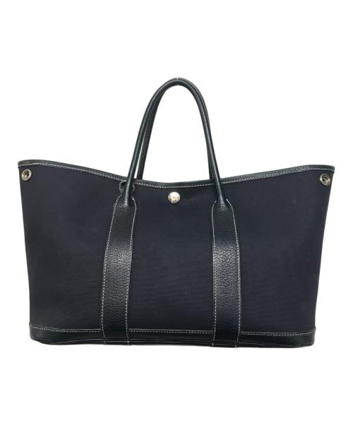 HERMES（エルメス）HERMES (エルメス) ガーデンパーティPM ハンドバッグ ネイビーの古着・服飾アイテム