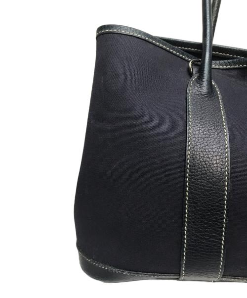 HERMES（エルメス）HERMES (エルメス) ガーデンパーティPM ハンドバッグ ネイビーの古着・服飾アイテム