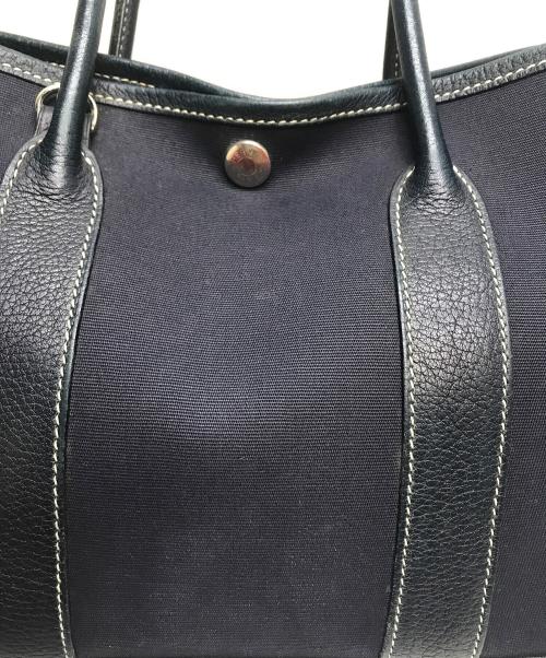 HERMES（エルメス）HERMES (エルメス) ガーデンパーティPM ハンドバッグ ネイビーの古着・服飾アイテム