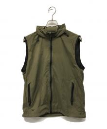 MARGARET HOWELL×MIZUNO（マーガレットハウエル×ミズノ）の古着「STRETCH NYLON MICRO RIP STOP(ストレッチ・ナイロン・マイクロ・リップ・ストップ )」｜カーキ