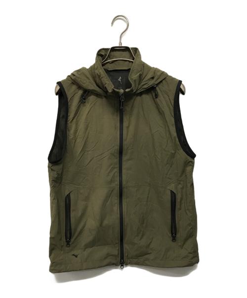 MARGARET HOWELL（マーガレットハウエル）MARGARET HOWELL (マーガレットハウエル) MIZUNO (ミズノ) STRETCH NYLON MICRO RIP STOP(ストレッチ・ナイロン・マイクロ・リップ・ストップ ) カーキ サイズ:Mの古着・服飾アイテム