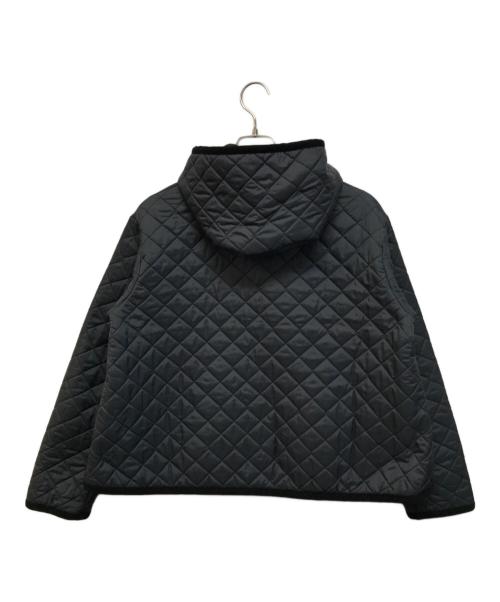 LAVENHAM（ラベンハム）LAVENHAM (ラベンハム) Crouka (クローカ) 別注 クロップドAラインドキルティングジャケット ネイビー サイズ:SIZE 38の古着・服飾アイテム