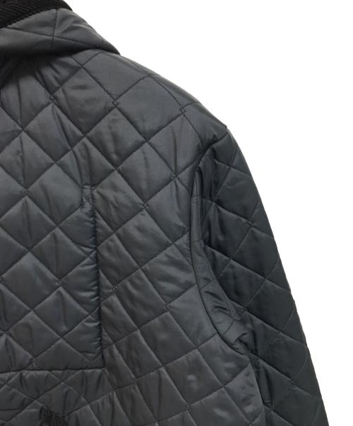 LAVENHAM（ラベンハム）LAVENHAM (ラベンハム) Crouka (クローカ) 別注 クロップドAラインドキルティングジャケット ネイビー サイズ:SIZE 38の古着・服飾アイテム