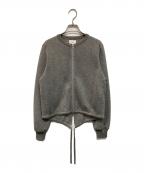 WRAPINKNOTラッピンノット）の古着「Sheer Glitter Knit Boulson(シアー・グリッター・ニット・ブルゾン)」｜シルバー