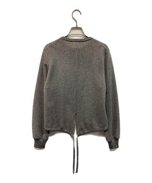 WRAPINKNOT（ラッピンノット）WRAPINKNOT (ラッピンノット) Sheer Glitter Knit Boulson(シアー・グリッター・ニット・ブルゾン) シルバーの古着・服飾アイテム