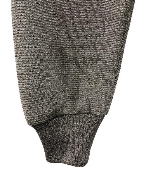WRAPINKNOT（ラッピンノット）WRAPINKNOT (ラッピンノット) Sheer Glitter Knit Boulson(シアー・グリッター・ニット・ブルゾン) シルバーの古着・服飾アイテム