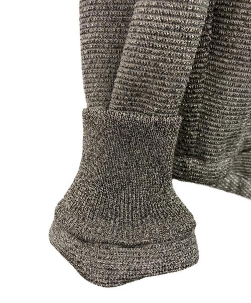 WRAPINKNOT（ラッピンノット）WRAPINKNOT (ラッピンノット) Sheer Glitter Knit Boulson(シアー・グリッター・ニット・ブルゾン) シルバーの古着・服飾アイテム