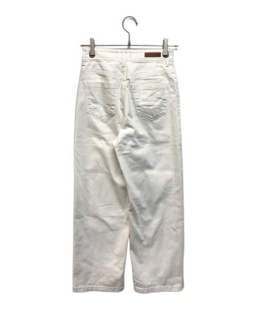 YANUK（ヤヌーク）YANUK (ヤヌーク) SpillProof加工ワイドストレートデニムパンツLILITH ホワイト サイズ:W24の古着・服飾アイテム
