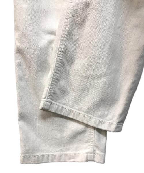 YANUK（ヤヌーク）YANUK (ヤヌーク) SpillProof加工ワイドストレートデニムパンツLILITH ホワイト サイズ:W24の古着・服飾アイテム